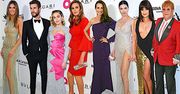 Eleganckie gwiazdy na imprezie oscarowej u Eltona Johna: Miley Cyrus, Heidi Klum, Caitlyn Jenner, Adriana Lima
