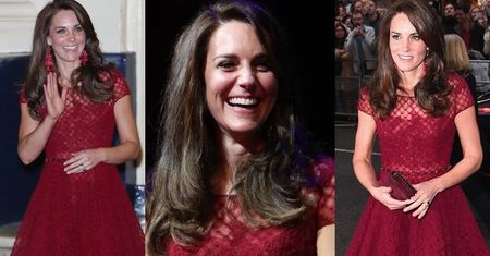 Lady in red! Księżna Kate dawno nie wyglądała tak pięknie