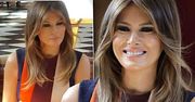 Melania Trump zaczarowała Brytyjczyków swoją szałową pasiastą sukienką od Victorii Beckham! Znamy jej cenę