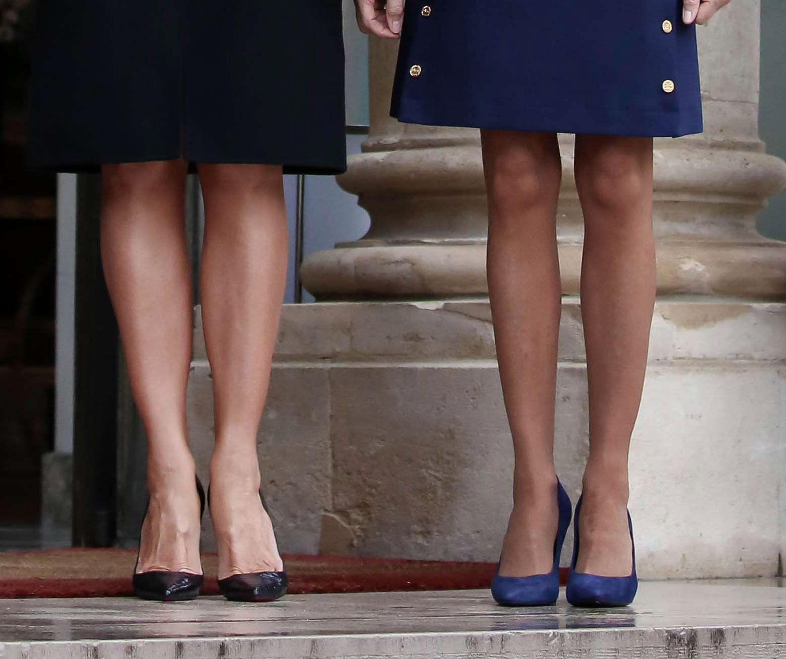 Melania Trump i Brigitte Macron spotkały się w pałacu prezydenckim