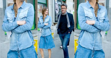 LOOK OF THE DAY: Małgosia Bela cała w jeansie
