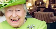 Królowa Elżbieta II urządziła w Pałacu Buckingham luksusową strefę kibica i z zacięciem kibicuje Anglii na Mundialu. Nagranie podbija internet [WIDEO]