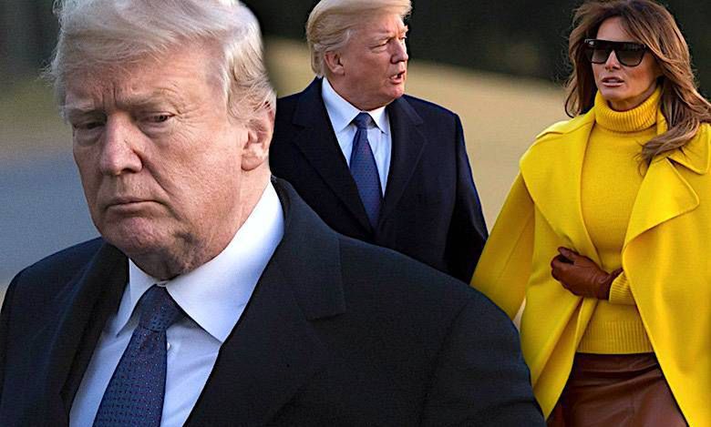 Melania Trump odtrąciła rękę Donalda