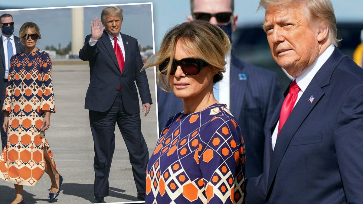 Melania Trump i Donald na Florydzie