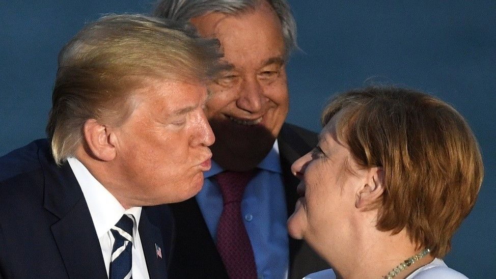 donald trump angela merkel