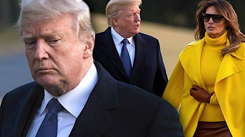 Melania Trump odtrąciła rękę Donalda