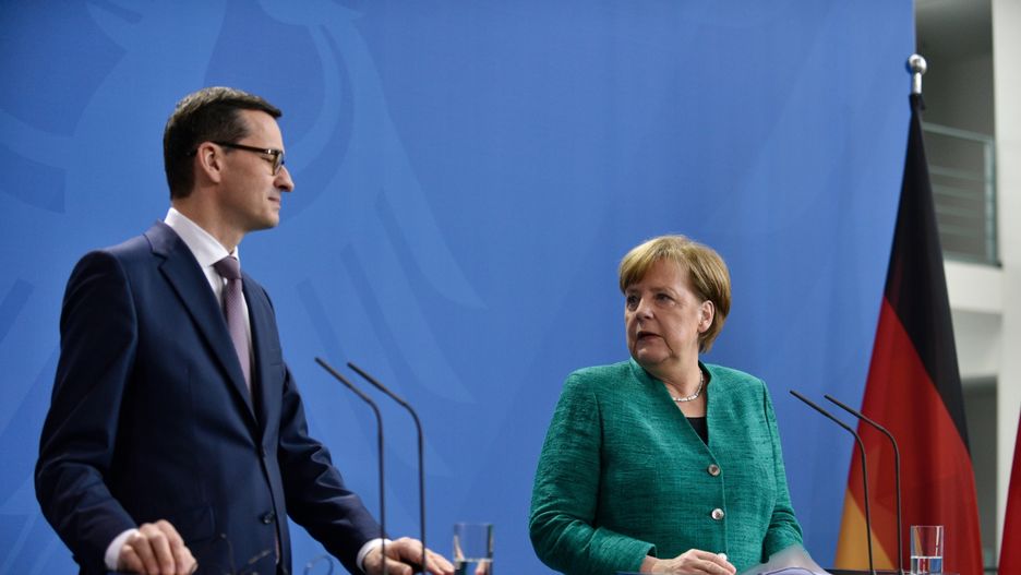 To pierwsza taka okazja do rozmów Mateusza Morawieckiego i Angeli Merkel