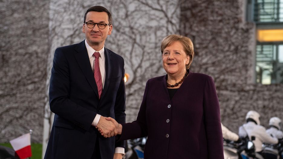 Mateusz Morawiecki i Angela Merkel spotkali się w Berlinie. Konferencji nie było