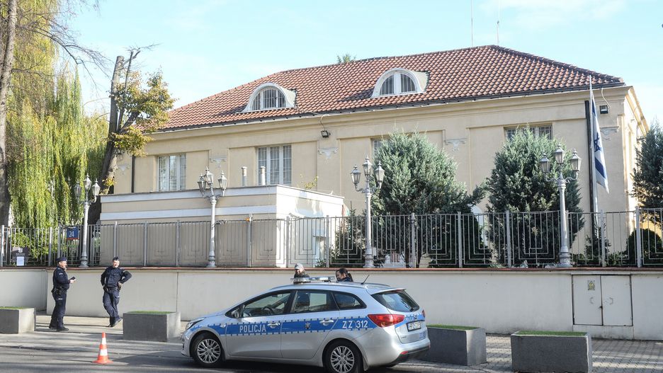 Warszawa. Budynek ambasady Izraela przy ul. Krzywickiego