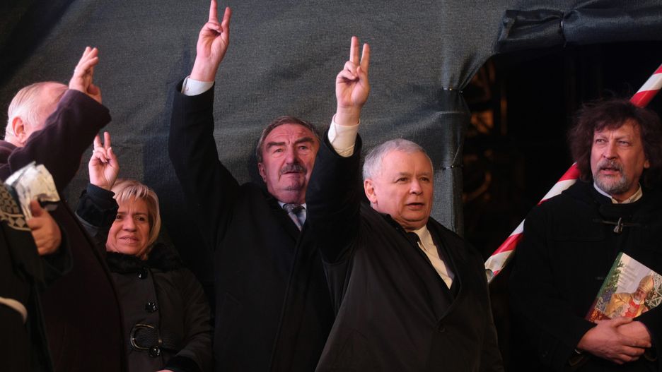 Andrzej Melak i Jarosław Kaczyński