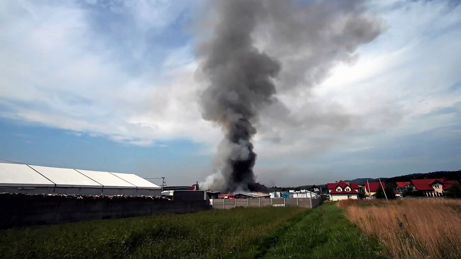 Gaszenie pożaru jest utrudnione
