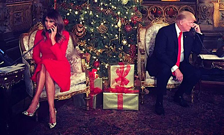 Melania Trump, Donald, wigilia