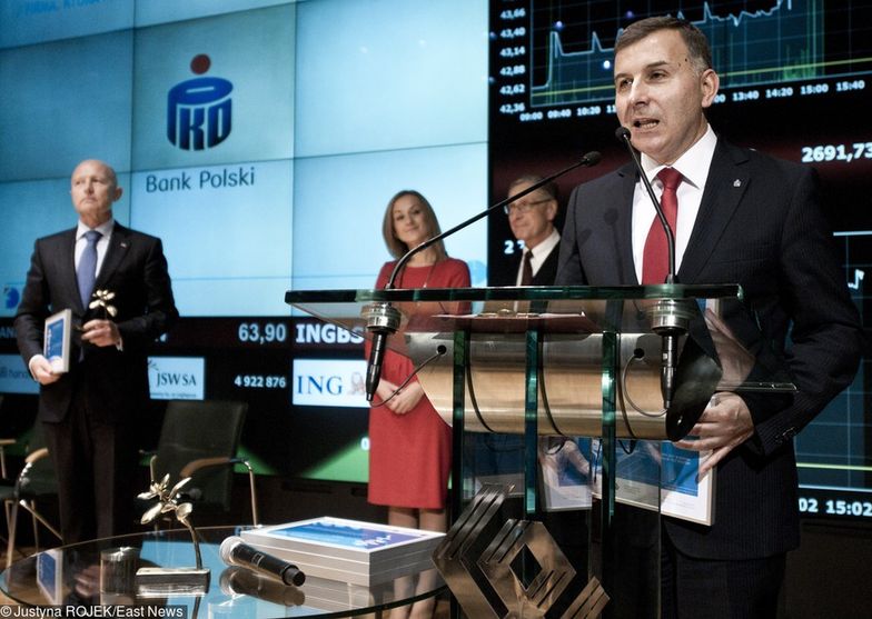 Prezes Zbigniew Jagiełło może być dumny z kursu akcji PKO BP na giełdzie.