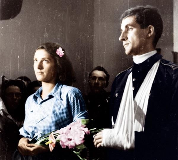 Alicja Treutler i Bolesław Biega, czyli "Lili" i "Bill", 13 sierpnia częstowali gości francuskimi pasztetami, portugalskimi sardynkami i biszkoptami 
