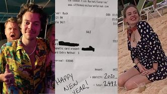 Adele i Harry Styles zostawili w restauracji na Karaibach "noworoczny" napiwek w wysokości 2020 dolarów!