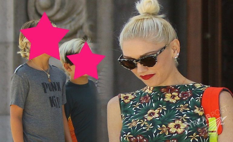 Gwen Stefani zabrała dzieci do kościoła. [paparazzi]