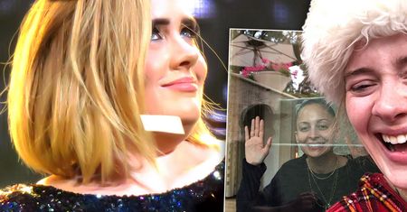 Adele składa życzenia Nicole Richie, internauci patrzą na jej figurę. Schudła jeszcze bardziej!