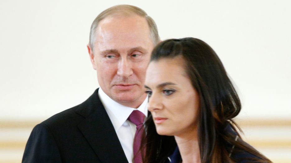 Władimir Putin i rosyjska tyczkarka Yelena Isinbayeva