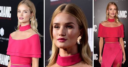 LOOK OF THE DAY: Rosie Huntington-Whiteley w stylizacji Balmain