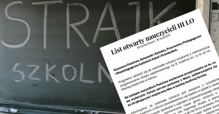 Strajk nauczycieli. Kaliskie liceum bez nauczycieli z powodu zwolnień lekarskich
