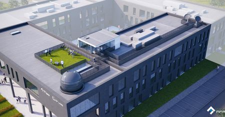 Na dachu biurowca powstanie obserwatorium, które połączy się z satelitą