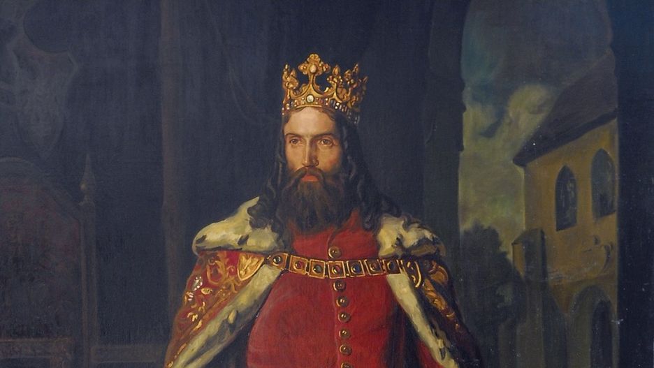 Kazimierz Wielki na obrazie Leopolda Löfflera. 