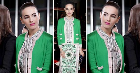 LOOK OF THE DAY: Camilla Belle w wiosennej stylizacji Tory Burch