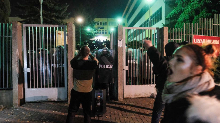 Konin protest w sprawie śmiertelnego postrzelenia 21-latka.