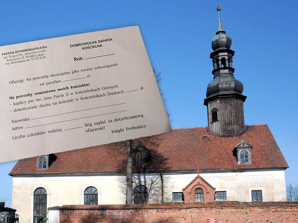 Kościelnik. Zamiast koperty będzie "danina". Dobrowolny datek oburzył parafian