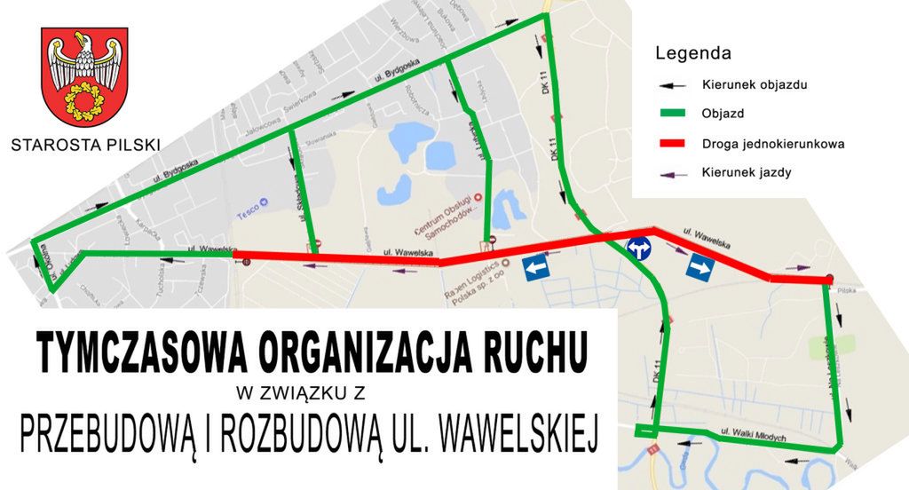 Uwaga! Nowa organizacja ruchu na Wawelskiej