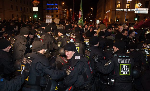 Zamieszki w Lipsku podczas demonstracji przeciwników imigracji