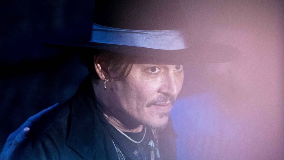 Johnny Depp sfotografowany podczas festiwalu Glastonbury