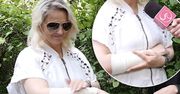 Dominika Tajner ze sporym bandażem na ręce. Za nią seria bolesnych zabiegów. Zdradziła nam szczegóły