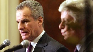 Siergiej Jastrzembski i szef polskiej dyplomacji Stefan Meller