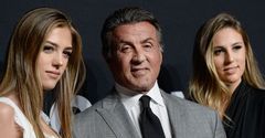 Gwiazdy z rodzinami na pokazie Saint Laurent