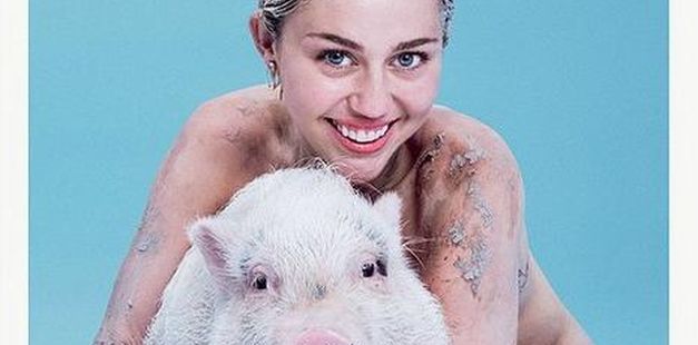 Miley Cyrus nago na okładce FOTO