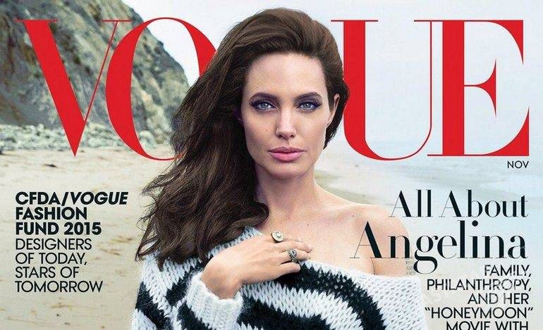 Angelina Jolie w amerykańskim "Vogue'u", listopad 2015 (fot. Vogue)