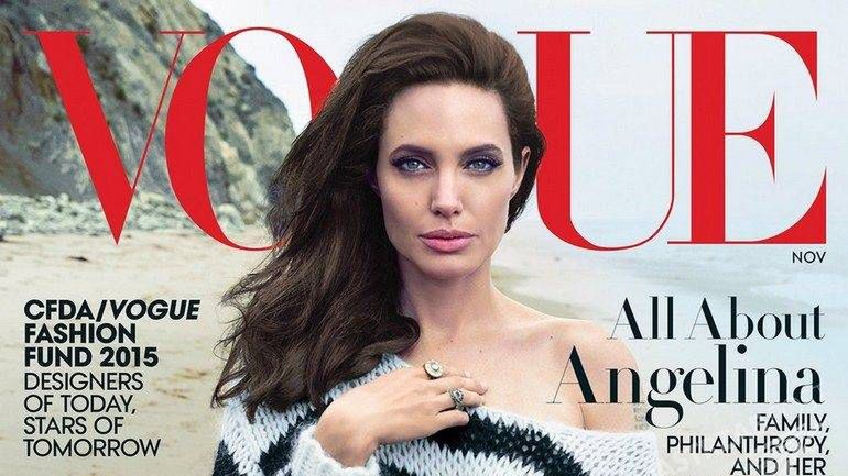 Angelina Jolie w amerykańskim "Vogue'u", listopad 2015 (fot. Vogue)