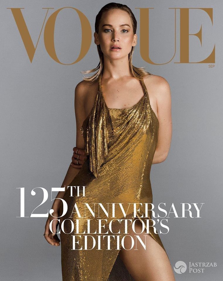 Jennifer Lawrence na okładce VOGUE na 125 lat istnienia magazynu