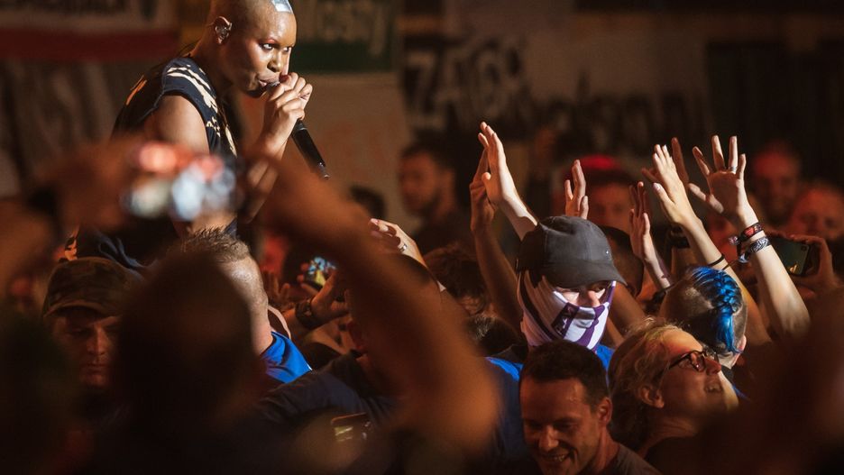 03.08.2019 Kostrzyn Nad Odrą 25. Pol'and'Rock Festival n/z Skunk Anansie wśród publiczności