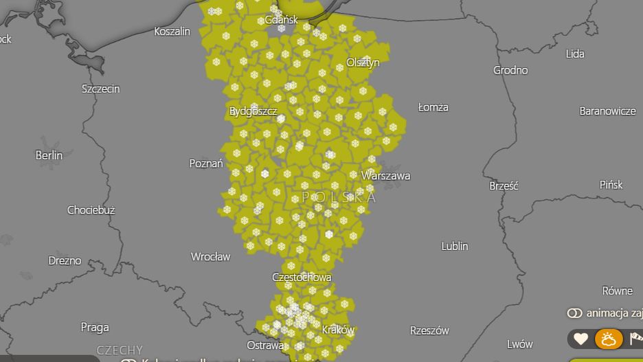 IMGW ostrzega przed gołoledzią