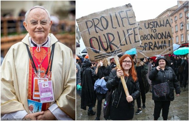 "Te dzieci giną w ciszy" i "manifestacje cywilizacji śmierci". Ostra odpowiedź Kościoła na "czarny protest"