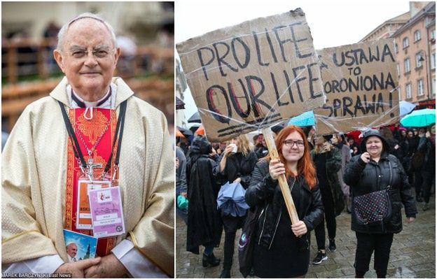 "Te dzieci giną w ciszy" i "manifestacje cywilizacji śmierci". Ostra odpowiedź Kościoła na "czarny protest"