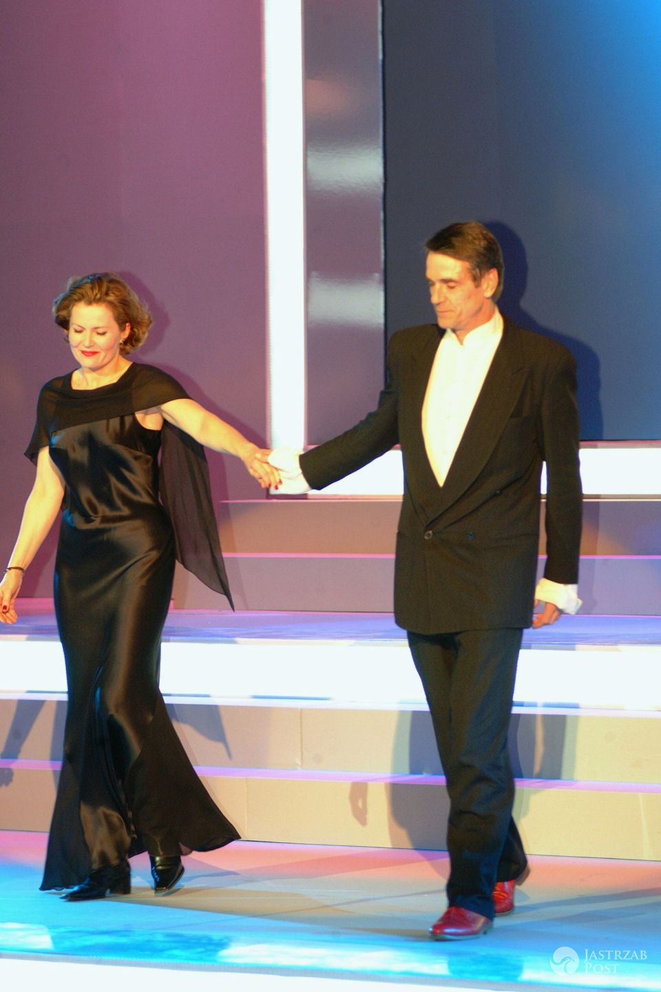 Grażyna Szapołowska, Jeremy Irons, TeleKamery 2001 (fot. AKPA)