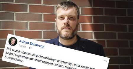 W Łodzi będzie ulica człowieka, który "chciał zetrzeć Żydów z powierzchni ziemi". Zandberg grzmi