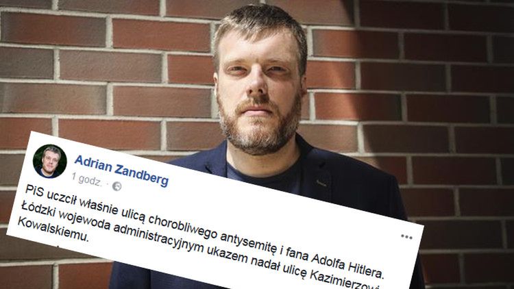 Adrian Zandberg oburzony decyzją wojewody łódzkiego