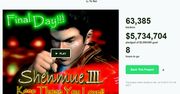 Shenmue III największym kickstarterowym hitem w historii. Zbiórka kończy się za 9 godzin