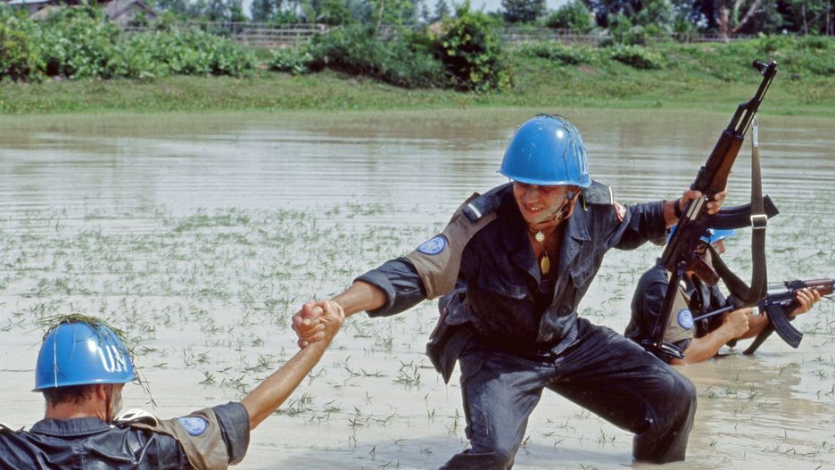 Polscy żołnierze podczas misji ONZ w Kambodży