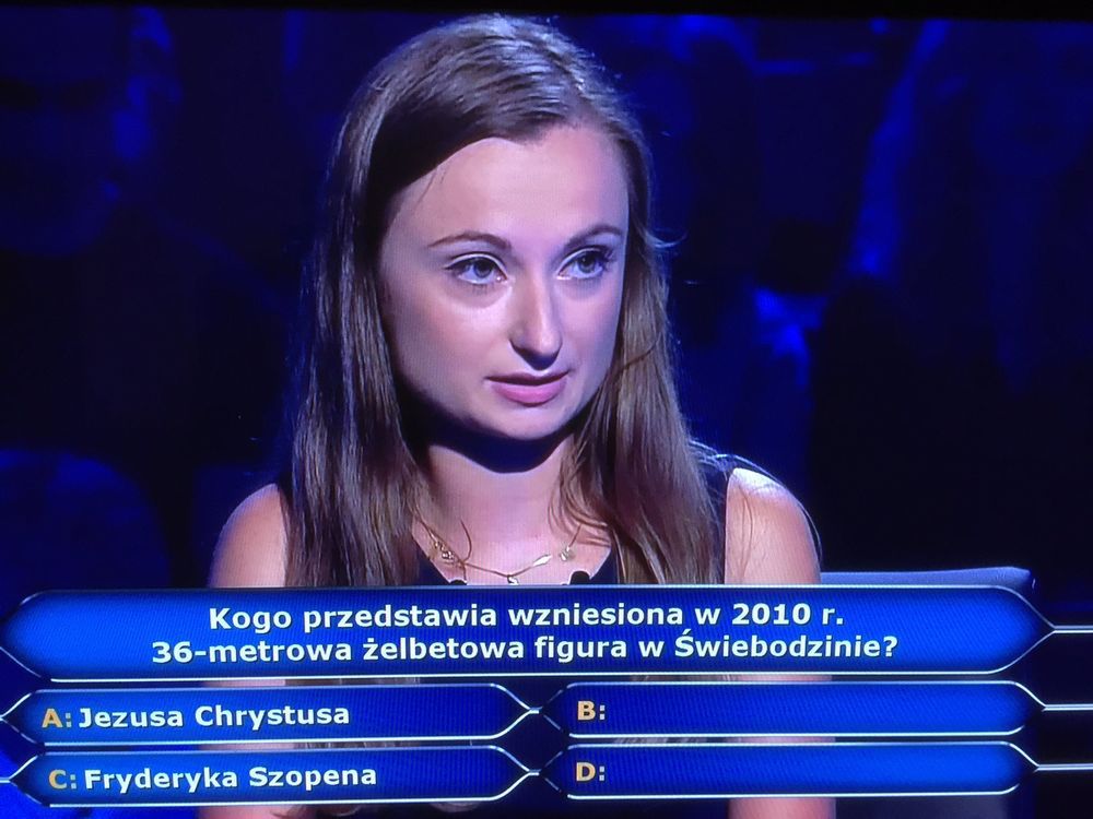 Uczestniczkę zgubiły proste pytania