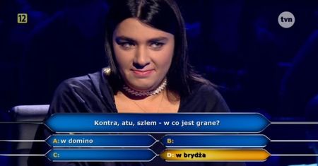 Pierwsze pytanie i już koło ratunkowe. Uczestniczka "Milionerów" rozczarowała widzów